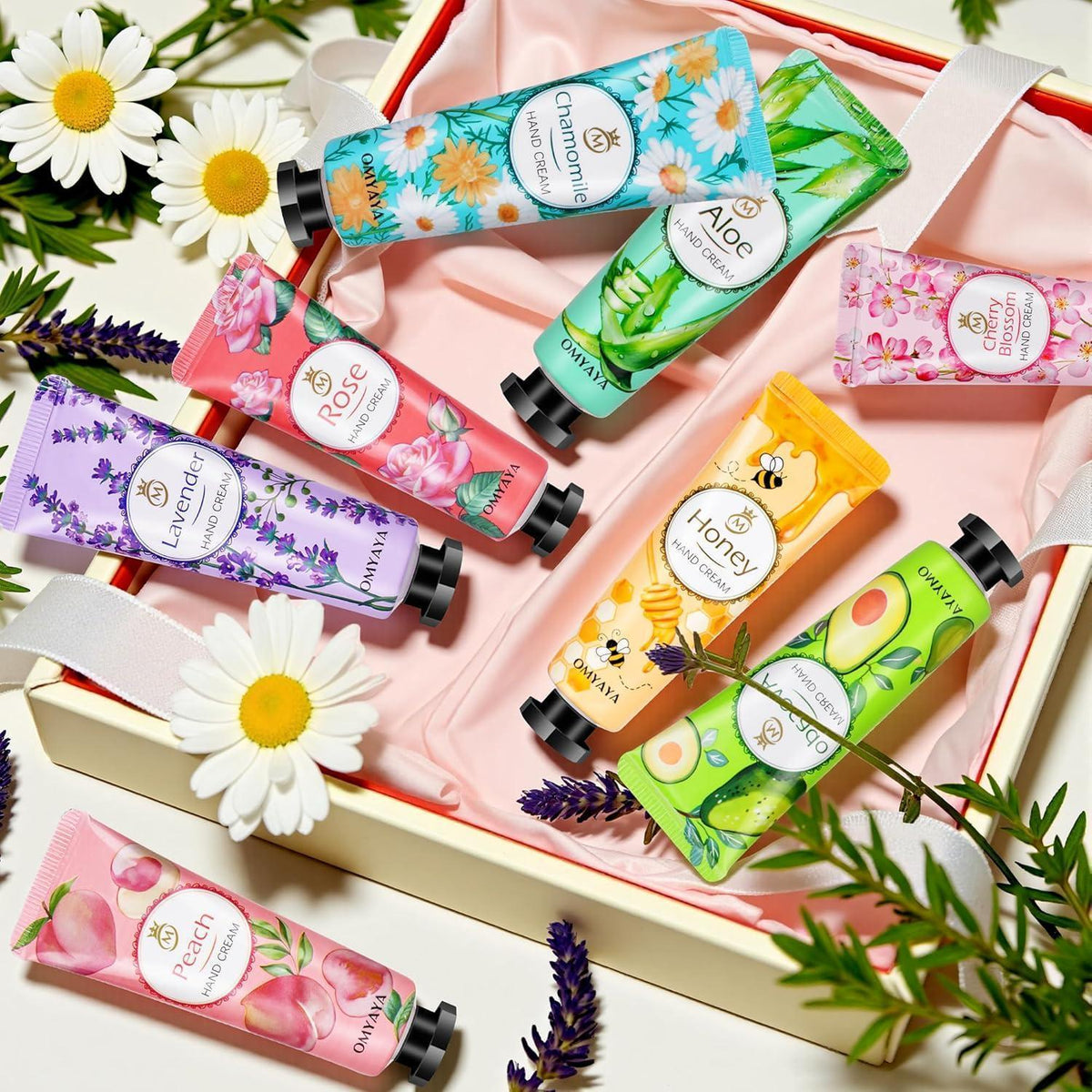80er Handcreme-Set | 10 Düfte | Feuchtigkeitspflege für trockene Hände