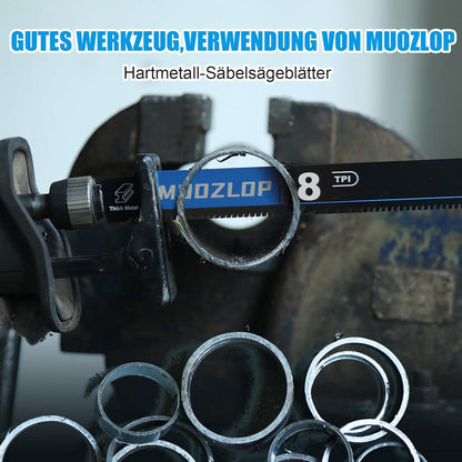 Hartmetall Säbelsägeblätter 150mm 8TPI für Metall (10 Stück)