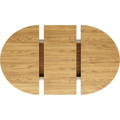 Ausziehbarer Esstisch Holz – 118-158cm, Platz für 6 Personen