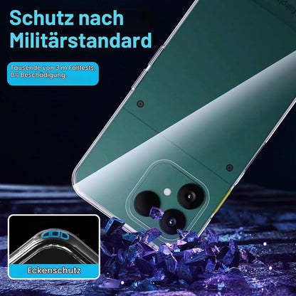 Fairphone 6 Hülle Transparent + Schutzfolie, Anti-Kratzer