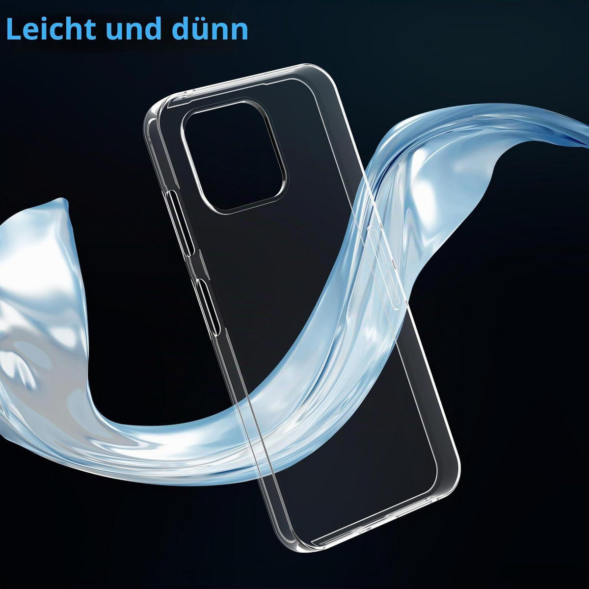 Fairphone 6 Hülle Transparent + Schutzfolie, Anti-Kratzer