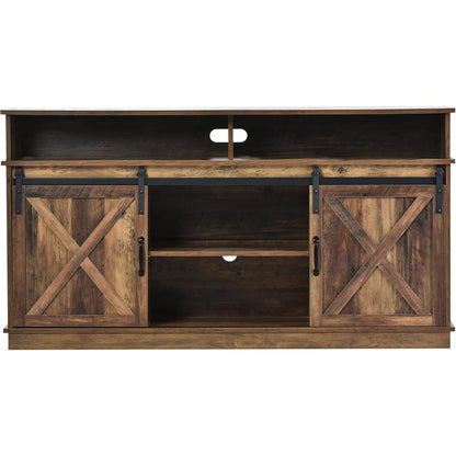 TV Lowboard Farmhaus Design – Verstellbare Regale & Stauraum