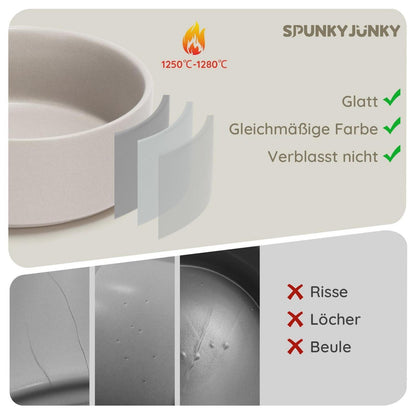 Keramik Hundenapf 1250ml Grau – Stabil & Leicht zu Reinigen