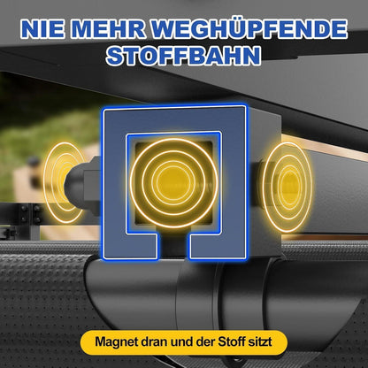 Verstellbare Pergola 3x3m – Terrassenüberdachung Stahl & Polyester