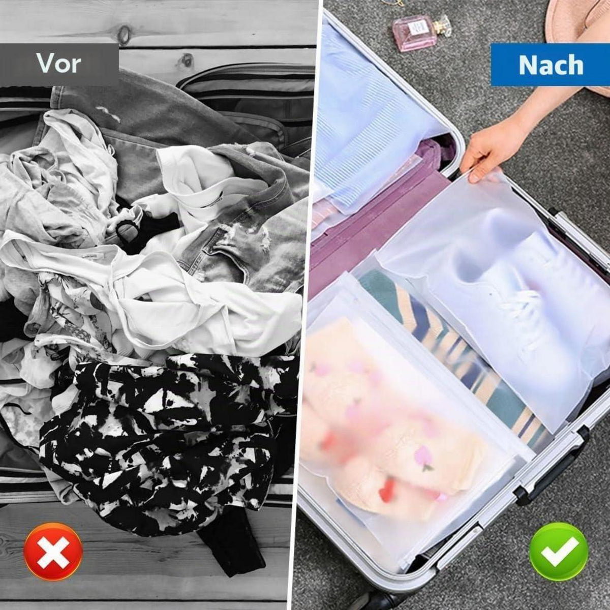 25 Kleiderbeutel für Kleidung, Unterwäsche & Schuhe
