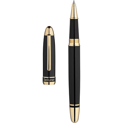 Tintenroller 24K Gold | Luxus Schreibstift mit Piano Lack
