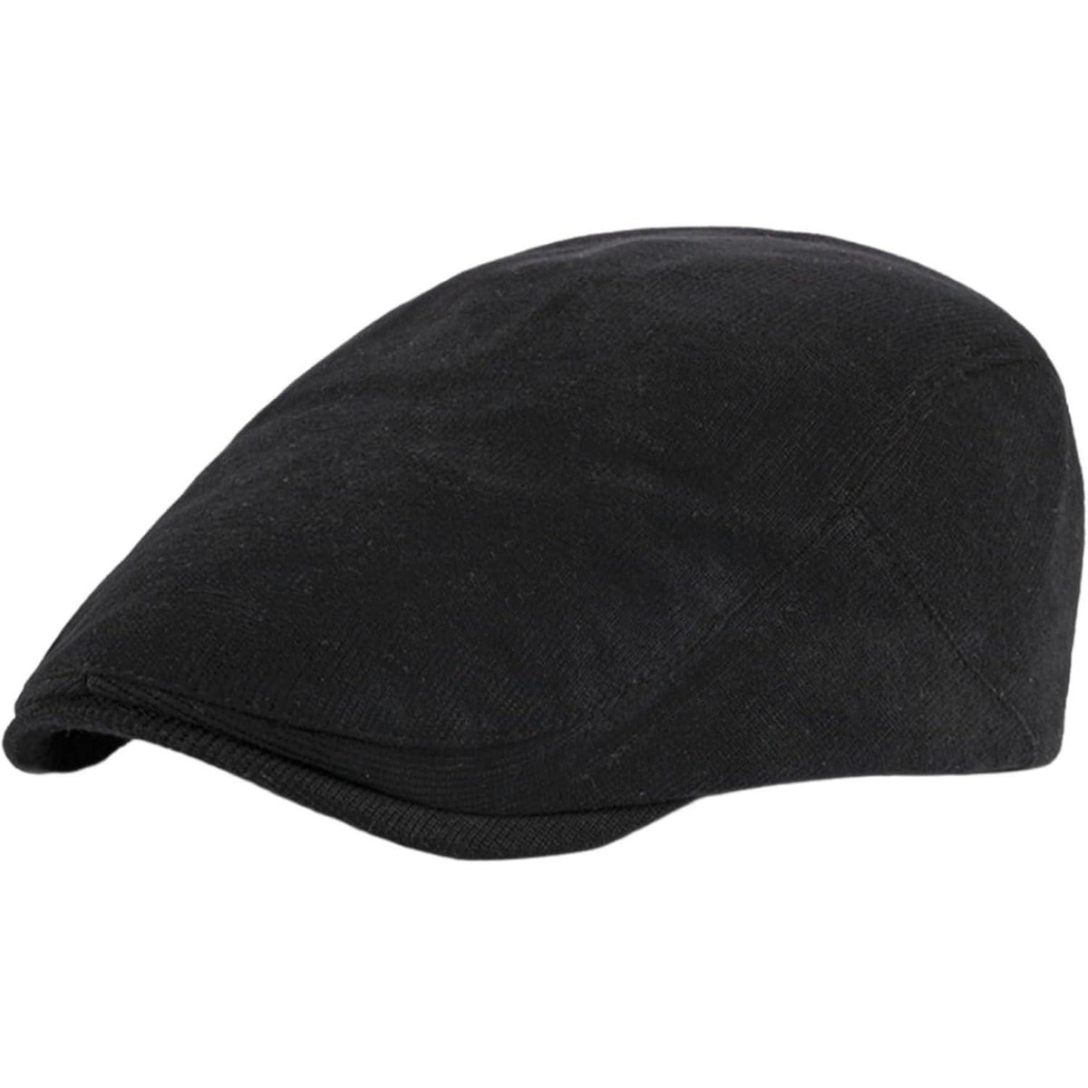 Herren Baskenmütze Newsboy Cap Schwarz Frühling Herbst