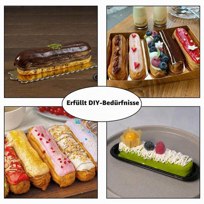 Silikon Muffinbackform Streifen 8-Loch – Für Kuchen, Mousse & Desserts