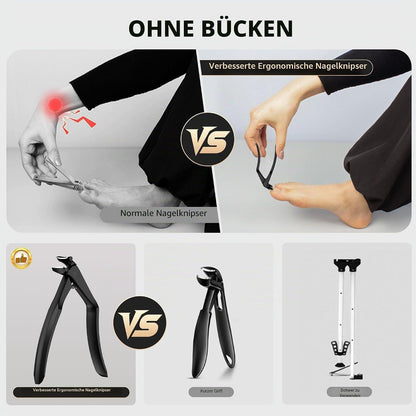Zehennagelknipser lang gebogen für dicke Zehennägel Senioren