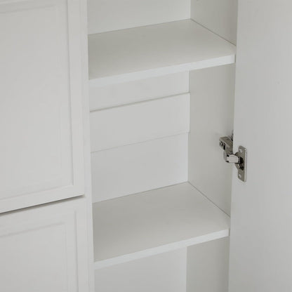 Moderner Schuhschrank mit Kippfächern & Schubladen (120x24x107)