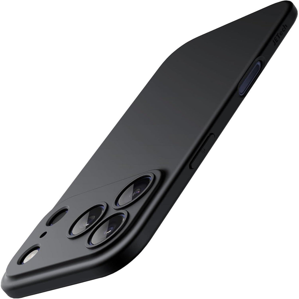 iPhone 17 Pro Hülle, ultradünn, matt, Kameraschutz, Schwarz