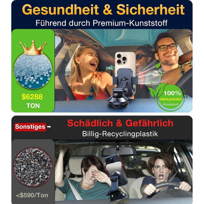 Handyhalter Auto 360° Drehbar – Saugnapf, Lüftung, Armaturenbrett