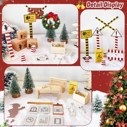 Weihnachts-Wichtel Zubehör Set – Komplettdeko für Wichteltüren
