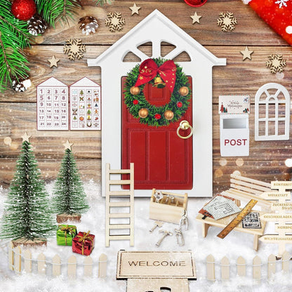 Weihnachts-Wichtel Zubehör Set – Komplettdeko für Wichteltüren