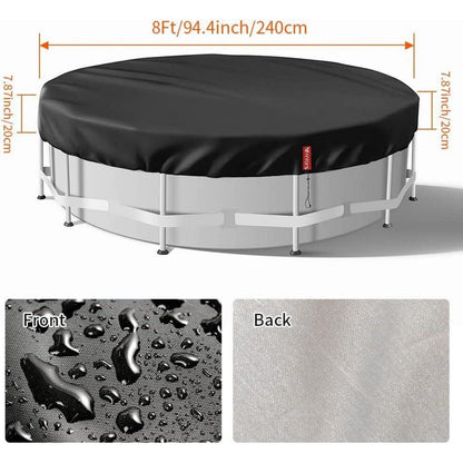 Runde Poolabdeckung 244cm – UV-Schutz & Sauberkeit