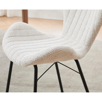 Esszimmerstühle 4er Set, Oatmeal Chenille Polsterstuhl