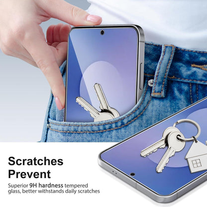 Panzerschutzglas für Samsung S25 FE mit Positionierhilfe