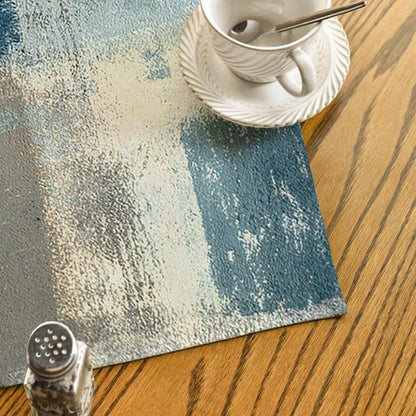 Marineblaue Tischdecke 100x100 cm – Abwaschbar & Modern