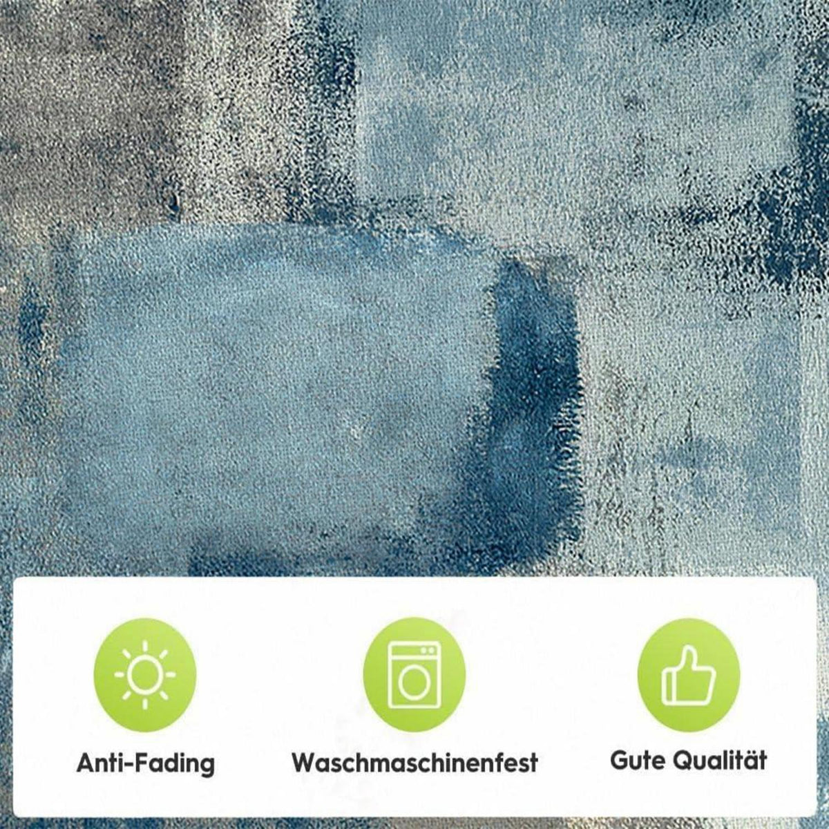Marineblaue Tischdecke 100x100 cm – Abwaschbar & Modern