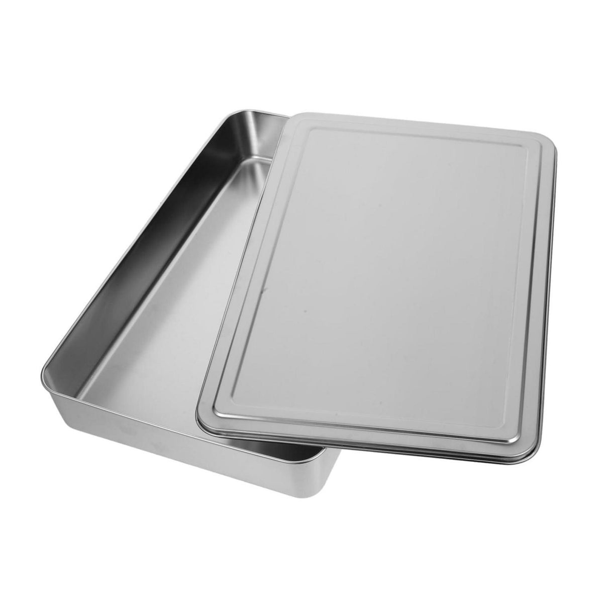 Edelstahl Backform Rechteckig mit Deckel – Für gleichmäßiges Backen