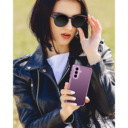Schutzhülle mit Panzerglas für Samsung Galaxy A17 4G/5G Rosa
