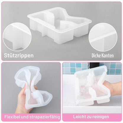 Silikon Form Buchstabe Groß (K) – Epoxidharz Gießform 7 Zoll DIY