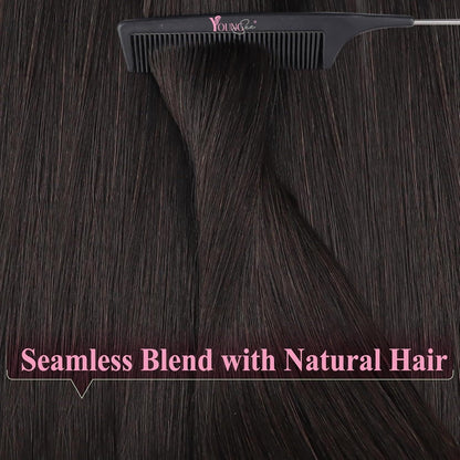 Echthaar Tape Extensions Braun 45cm - Remy Haarverlängerung