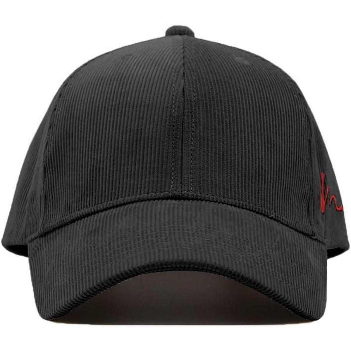 Cord Baseball Cap Herren Damen XL Verstellbar Wintermütze Schwarz