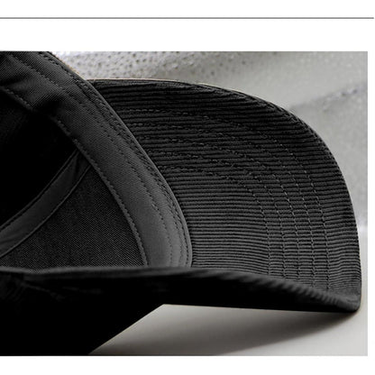 Cord Baseball Cap Herren Damen XL Verstellbar Wintermütze Schwarz