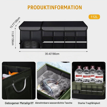 Kofferraum Organizer XL – Faltbar, Wasserdicht & Abnehmbar