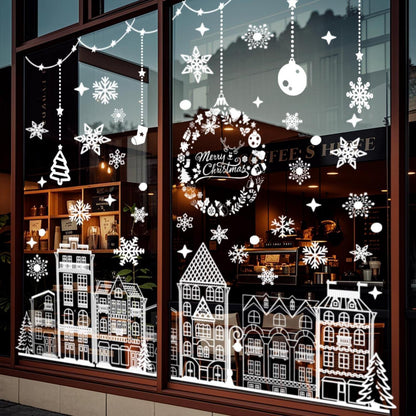 Weihnachts Fensterbilder selbstklebend – 5 Blatt Winterdeko