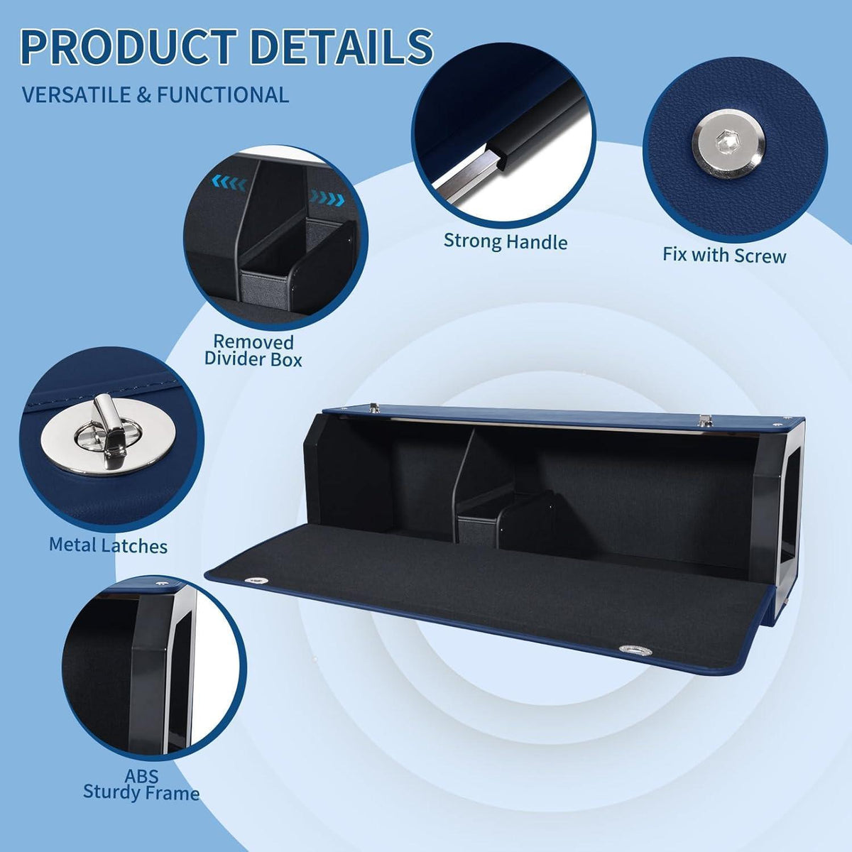 XXL Kofferraum-Organizer mit Deckel | Tesla Model Y & SUV | Blau