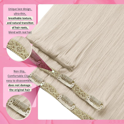 Blond Echthaar Clip-in Extensions 50cm – Remy Haarverlängerung