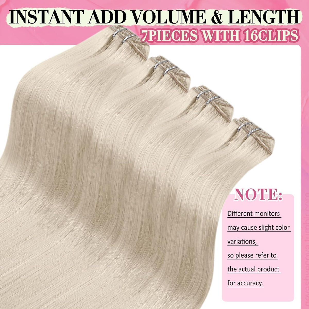 Blond Echthaar Clip-in Extensions 50cm – Remy Haarverlängerung