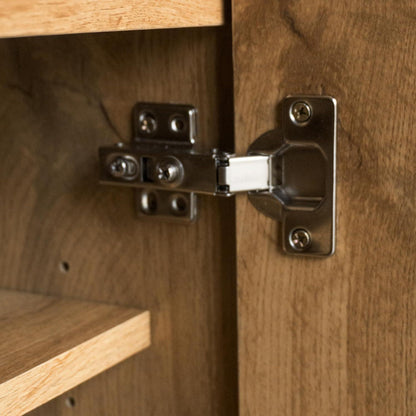 Schuhschrank Holz, Schmal & Hoch, 5 Fächer, Verstellbar