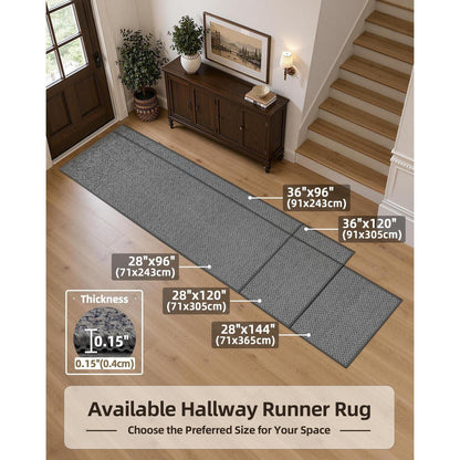 Schmutzfangmatte Grau 91x243cm - Fußmatte Innenbereich