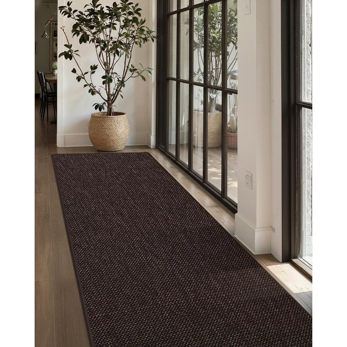 Schmutzfangmatte Braun 91x243cm - Fußmatte Innen für Küche & Flur
