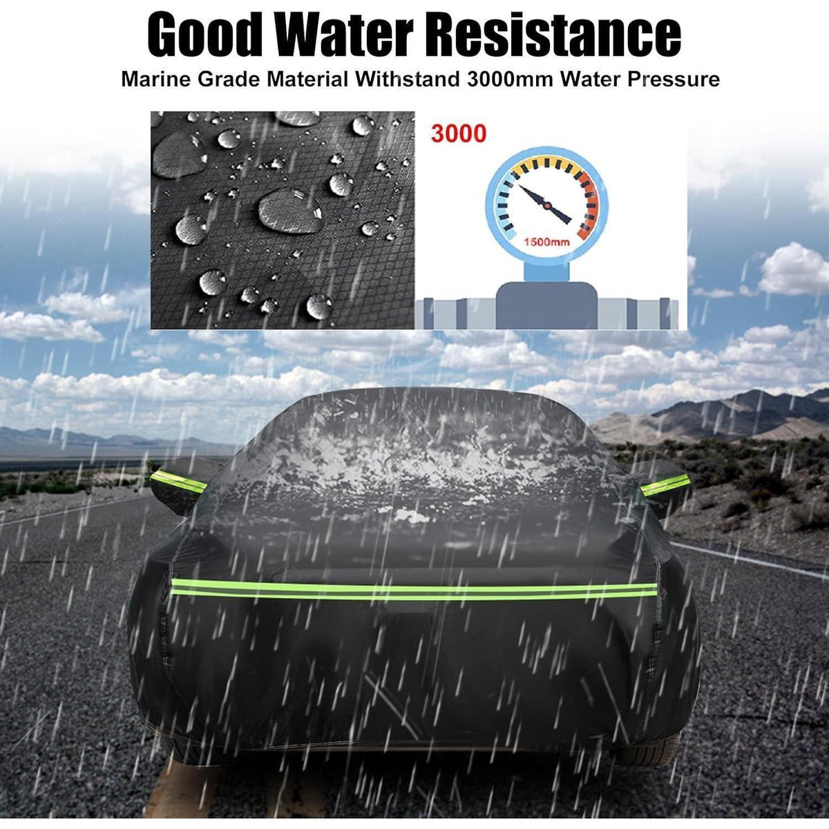 Autoabdeckung wasserdicht MG4 EV 2022-2025 – Vollgarage mit Reißverschluss