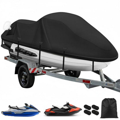 Jet Ski Abdeckung 3-Sitzer, 900D, Wasserdicht, Schwarz XL