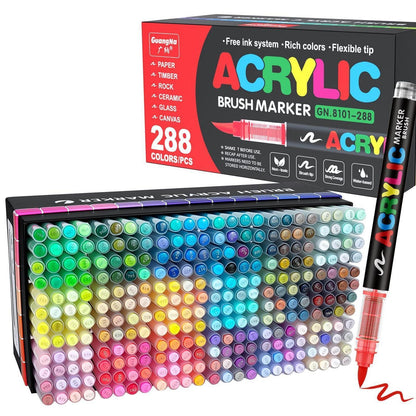 Acrylstifte Set 288 Farben – Vielseitige Marker für Kunst & DIY