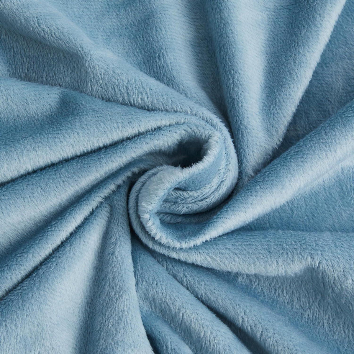 Flauschige Winterbettwäsche 135x200 - Hellblau Grau 4-teilig
