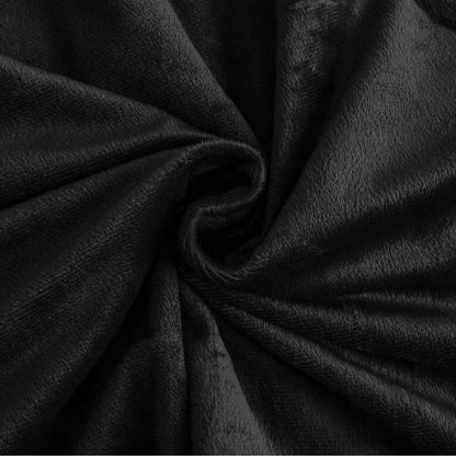 Flauschige Winterbettwäsche 220x240 Schwarz - Warm & Kuschelig