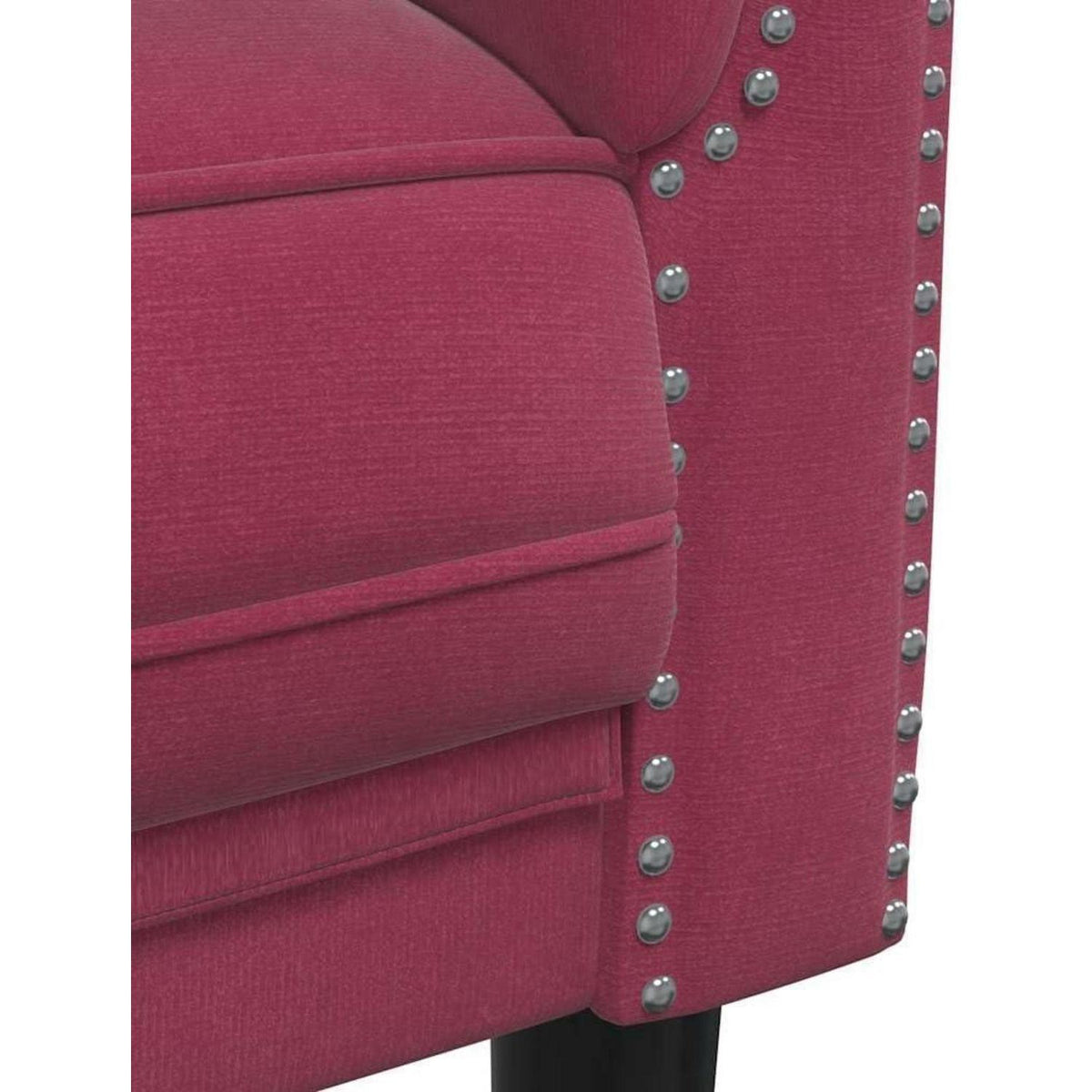 2-Sitzer Sofa Weinrot Samt mit Schlaffunktion