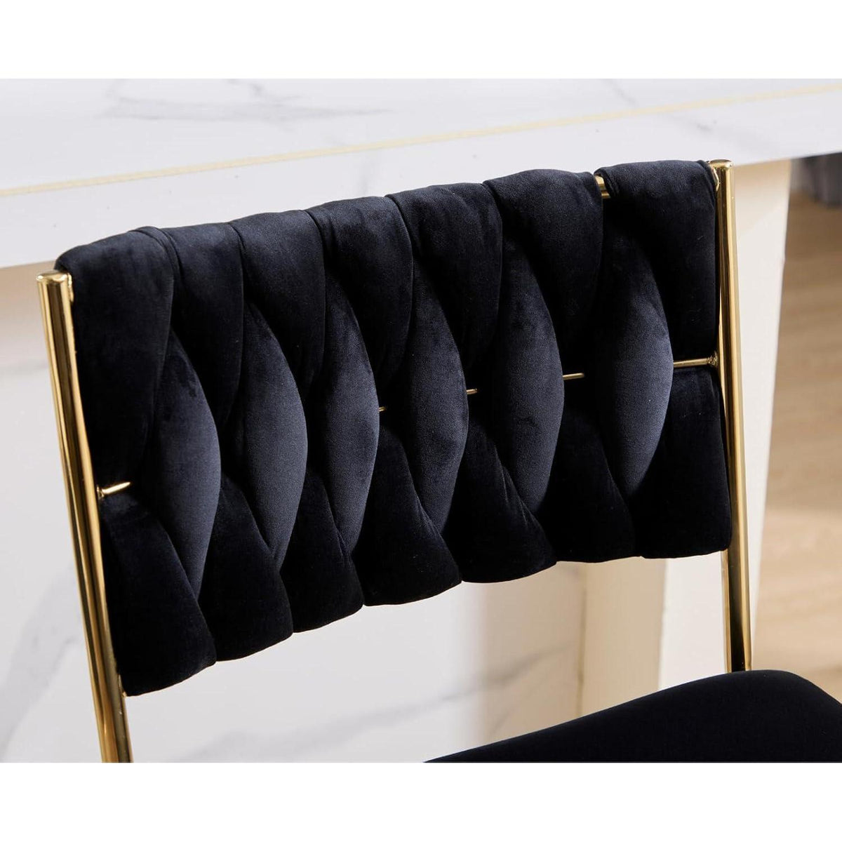 Barhocker 2er Set, Drehbar, Höhenverstellbar, Schwarz