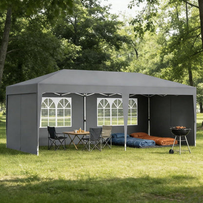 Faltpavillon 3x6m – Partyzelt mit Seitenwänden & Zubehör