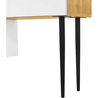 Modulares TV-Lowboard Weiß mit verstellbarer Länge
