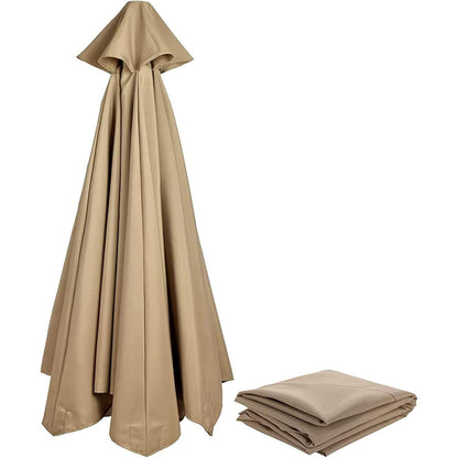 Sonnenschirm Ersatzbezug 400cm Khaki UV Schutz 8 Streben Wasserdicht