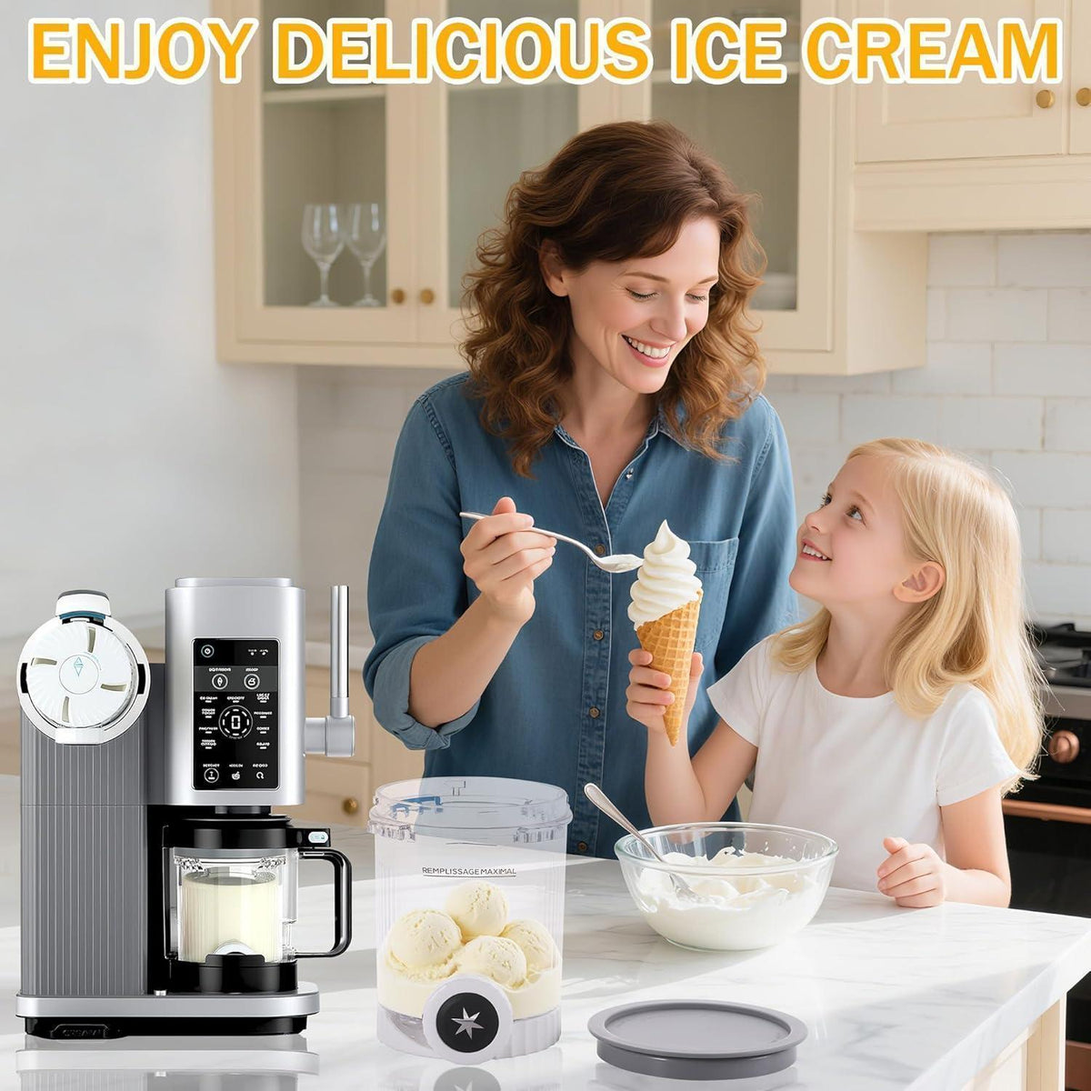 Eisbehälter für Ninja Creami Swirl 2er-Set 480ml mit Deckel