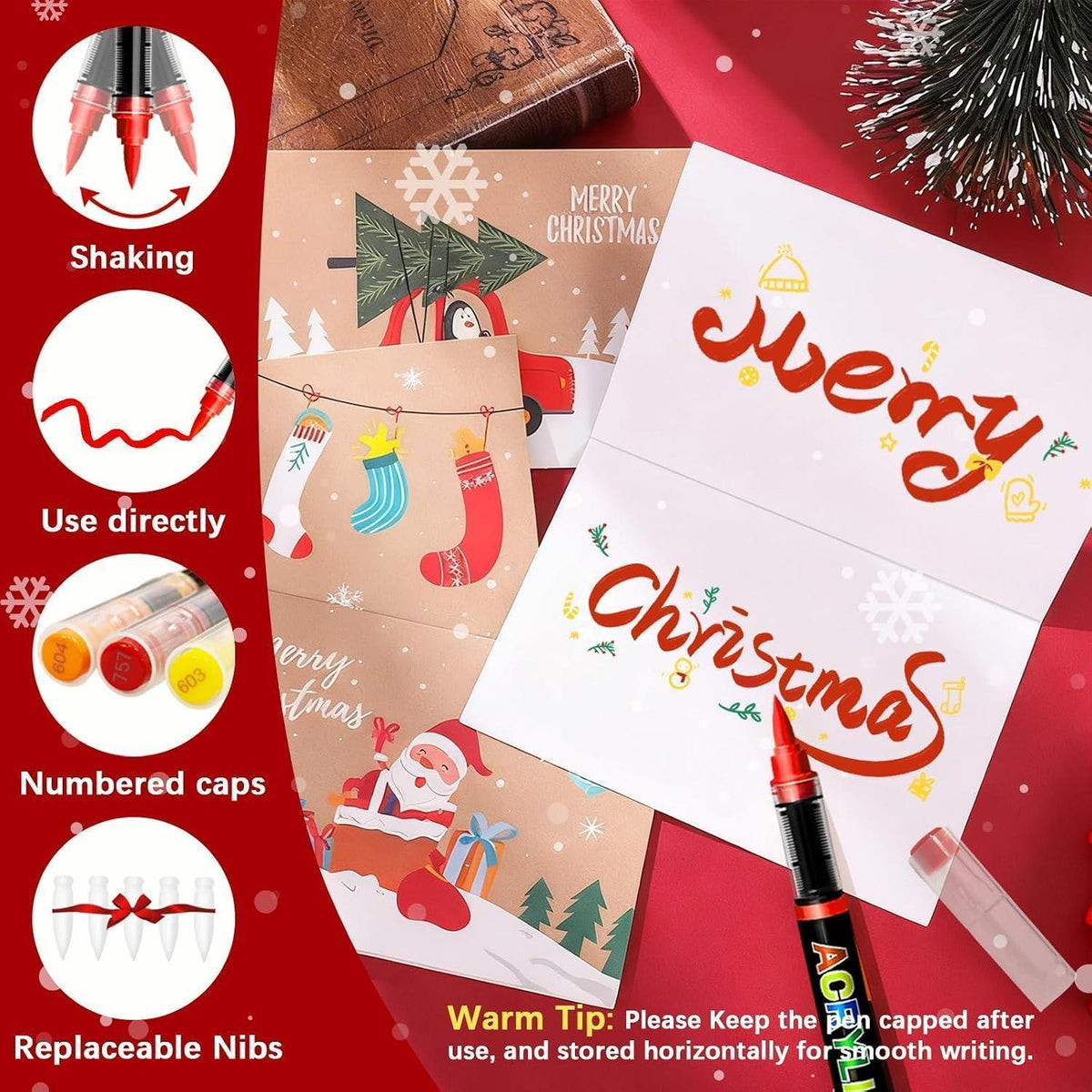 Acrylmarker Set 120 Farben – Pinselspitze für Basteln & Malen