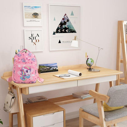 Einhorn Kinderrucksack personalisierbar – Kawaii Schulrucksack Mädchen